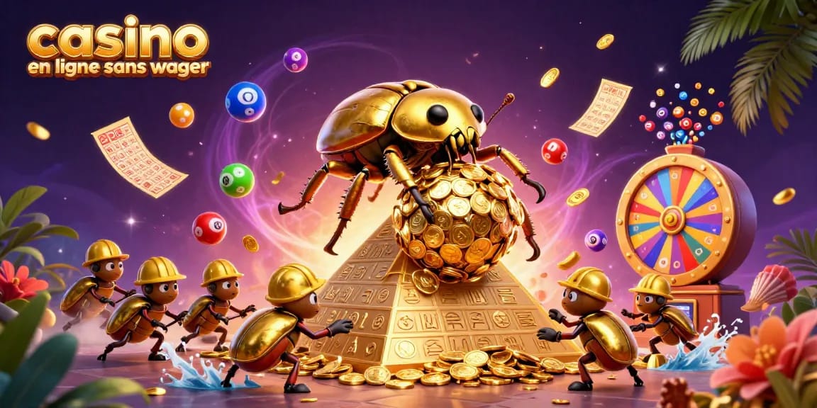 Profitez de jeux au casino en ligne sans wager avec des bonus avantageux et des gains réels.