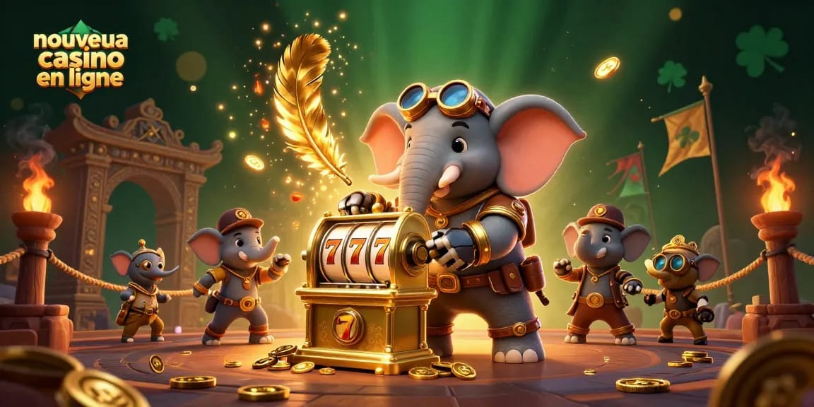 Découvrez le nouveau casino en ligne avec une machine à sous dorée et des personnages captivants