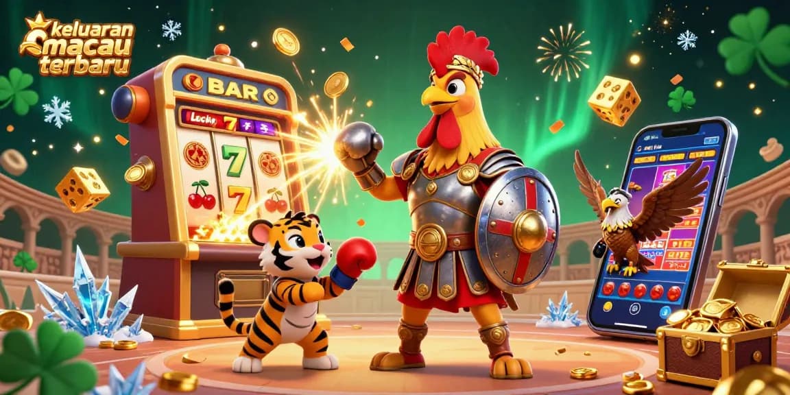 Experience the excitement of keluaran macau terbaru with dynamic 3D casino elements bursting with action.