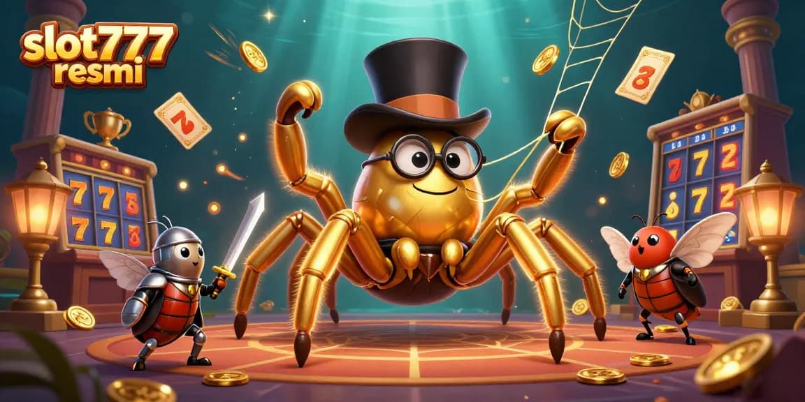 Engage with slot777 resmi where the giant tarantula and beetle knight highlight thrilling jackpot action.