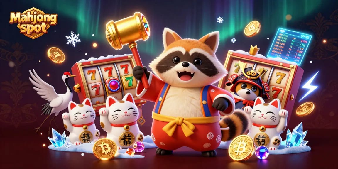 Spin the mahjong slot with lively characters, showcasing vibrant graphics and dynamic elements.