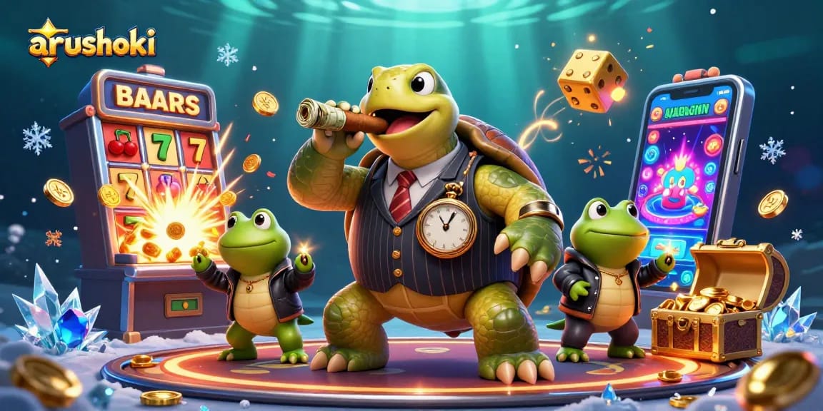 Menangkan jackpot di arushoki dengan slot machine yang memukau dan karakter unik!