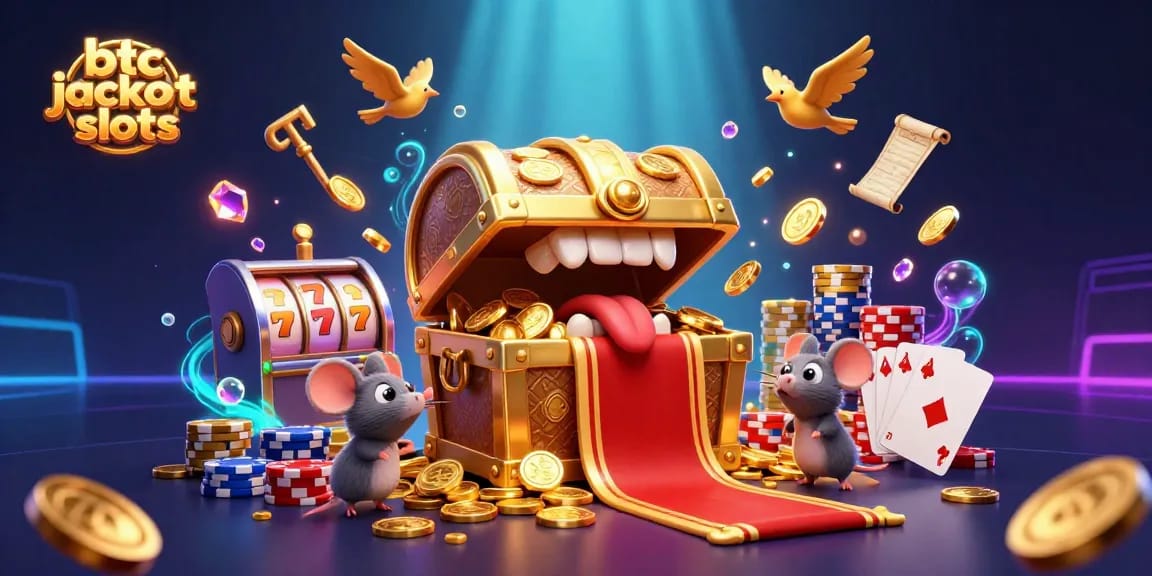 Enjoy btc jackpot slots with thrilling characters and vibrant casino elements showcasing the fun of gambling.