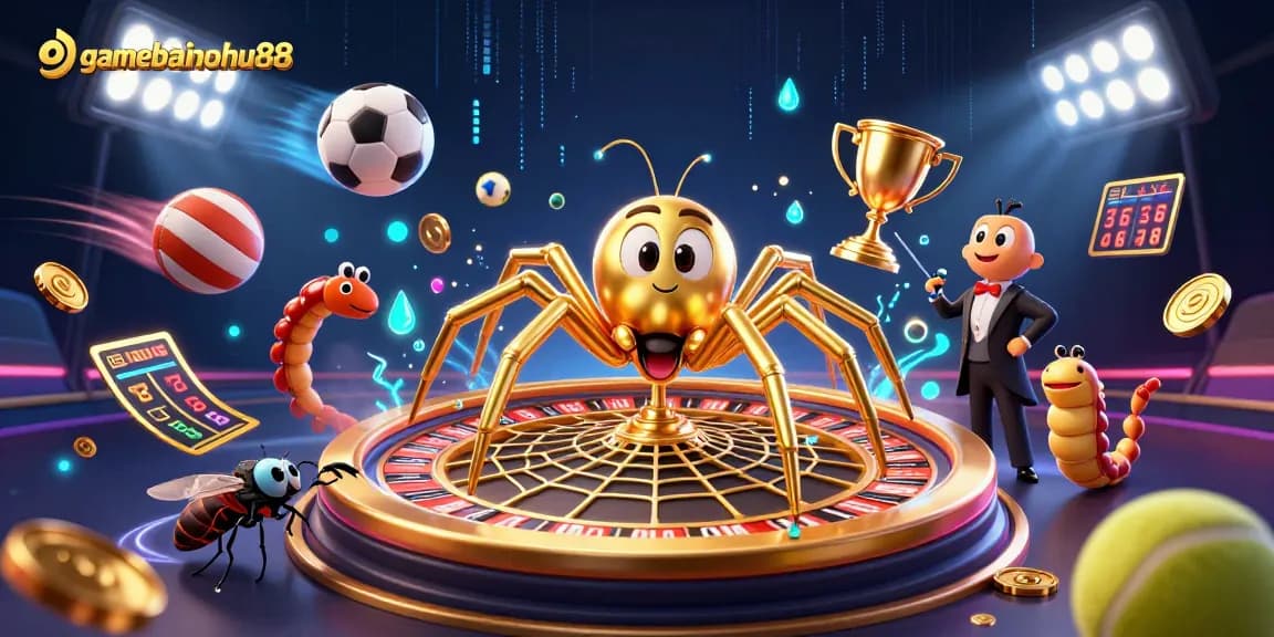 Place strategic bets in gamebainohu88 with a dynamic casino scene illustrated in vivid 3D.