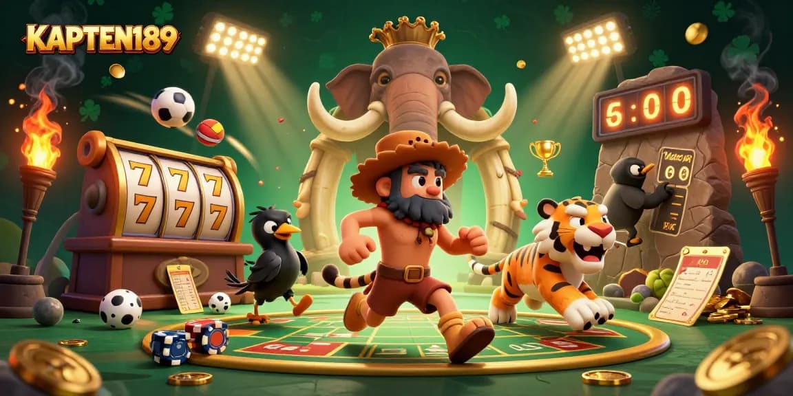 KAPTEN189 menghadirkan slot online terbaik dengan petualangan kasino prasejarah yang menarik.