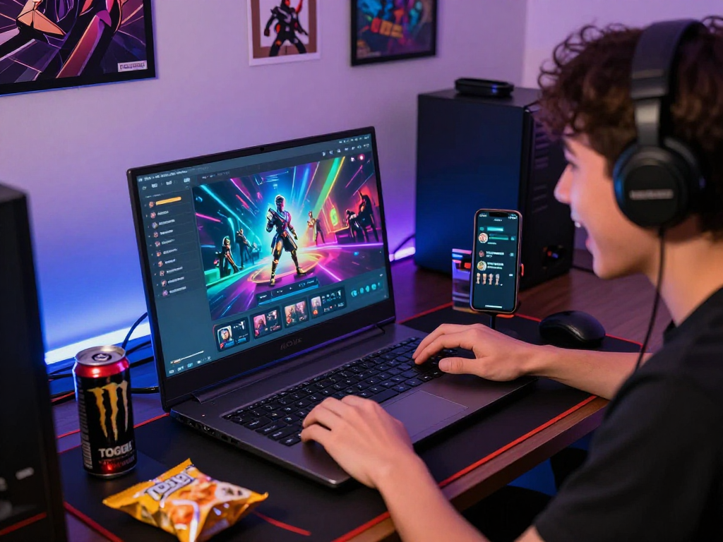 Login togel gameplay on a modern gaming setup with community engagement.
