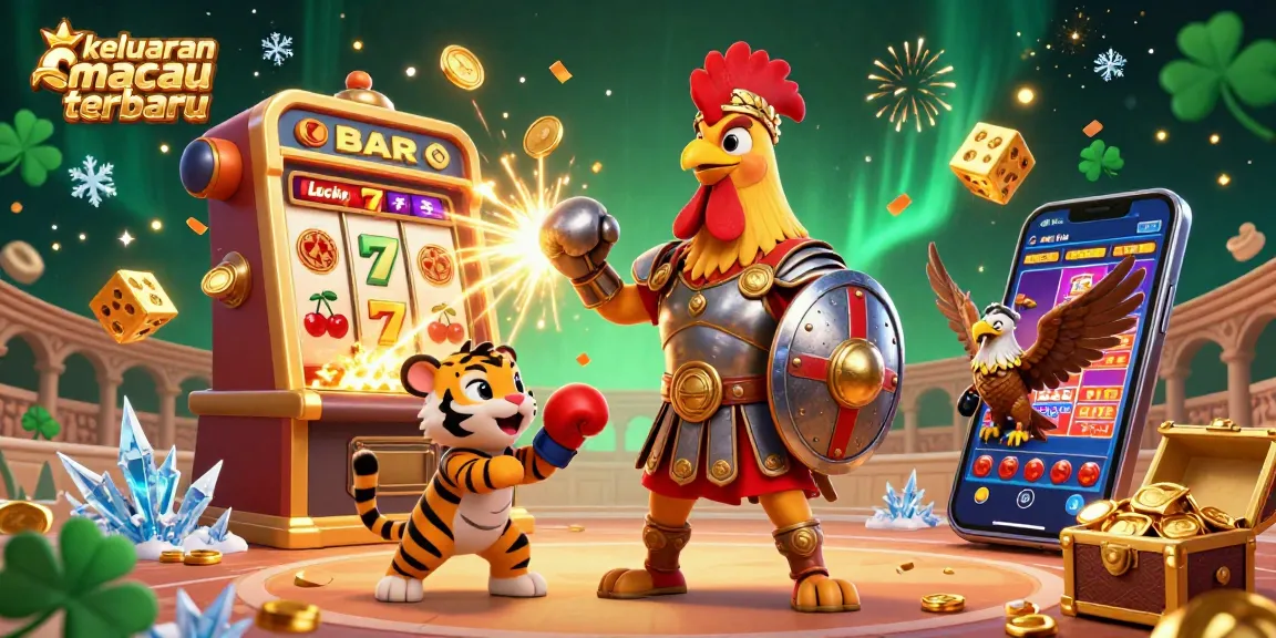Experience the excitement of keluaran macau terbaru with dynamic 3D casino elements bursting with action.
