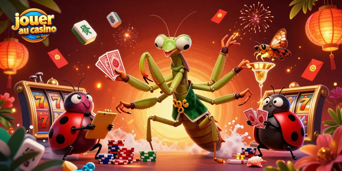Jouer au casino en ligne avec une scène dynamique de personnages captivants sous des lanternes chinoises.