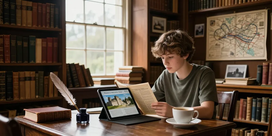 Discover engaging history content about Tynte's Castle on https://tyntescastle.com in a cozy library.
