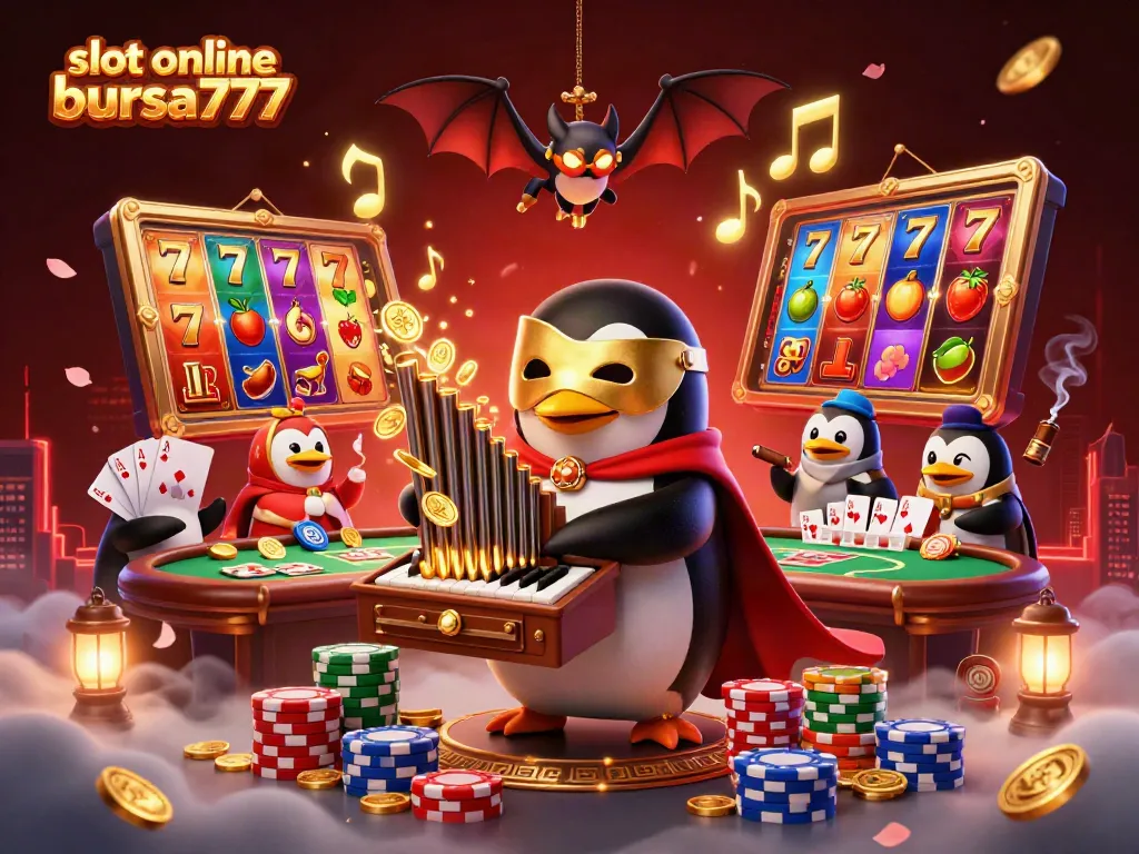Slot online bursa777 menghadirkan pengalaman bermain menarik dengan elemen slot yang kaya, seperti gulungan beruntung dan simbol jackpot yang berkilau.