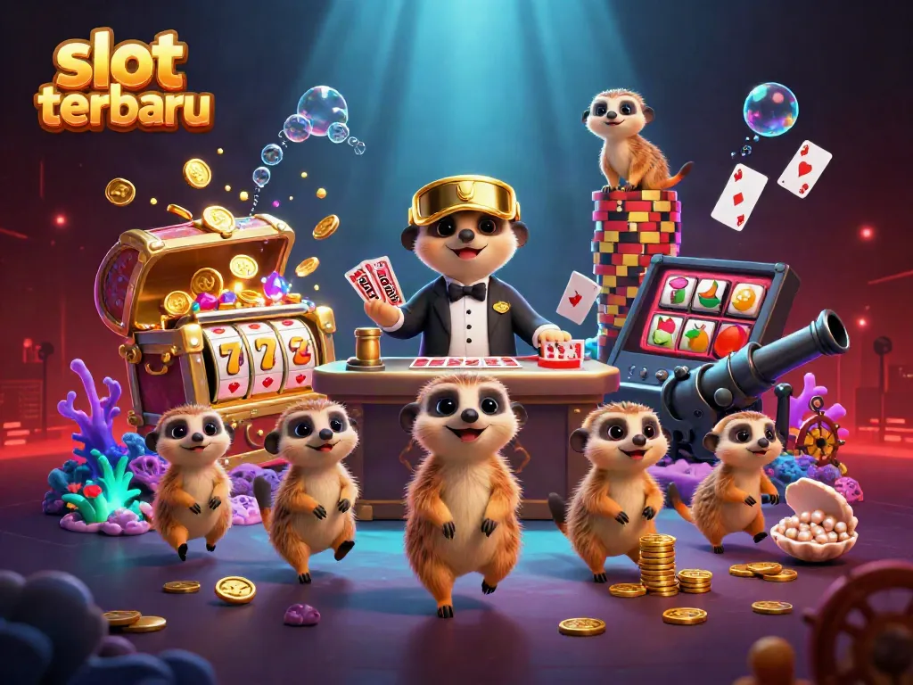 Menangkan jackpot dengan slot terbaru yang dikelola oleh koloni meerkat lucu dalam kasino bawah laut.