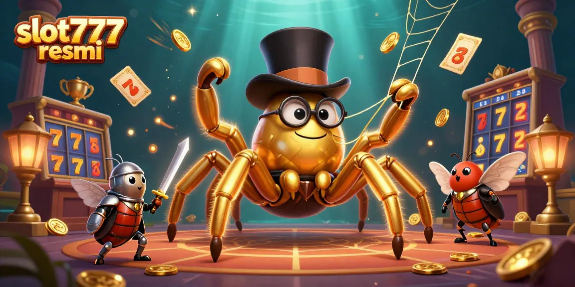 Engage with slot777 resmi where the giant tarantula and beetle knight highlight thrilling jackpot action.