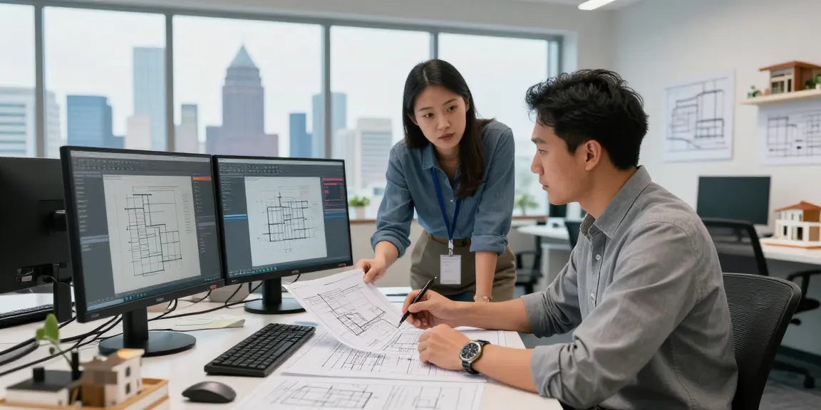 Engineer's workspace showcasing engineering services Missouri through blueprints and technology.