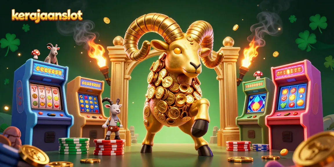 Menangkan jackpot di Kerajaanslot dengan mesin slot berwarna-warni dan simbol keberuntungan.