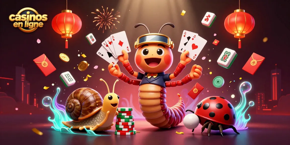 Faites l'expérience de l'excitation des casinos en ligne avec un croupier millipède et des éléments de jeux animés.