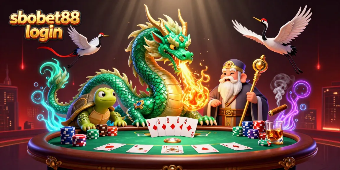 Experience thrilling gameplay with sbobet88 login in a visually stunning digital casino scene.