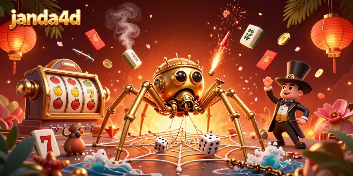 Janda4d menghadirkan aksi menarik dengan slot dan karakter steampunk dalam gambar berwarna cerah.