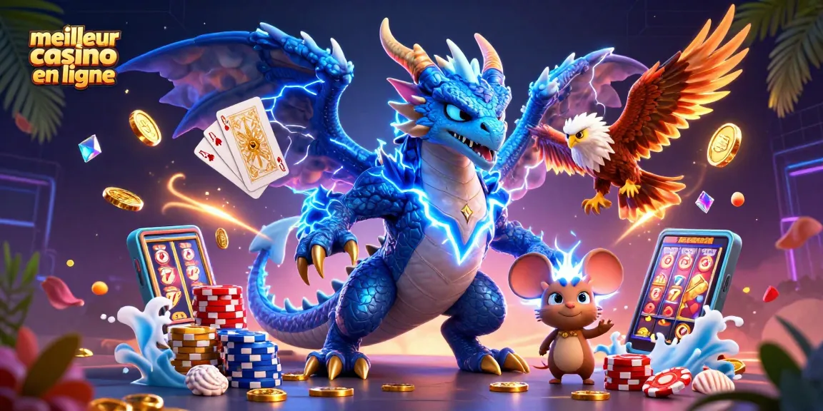 Participez à une expérience de jeu exaltante au meilleur casino en ligne, avec un dragon tonnerre fantaisiste et des éléments de casino dynamiques.