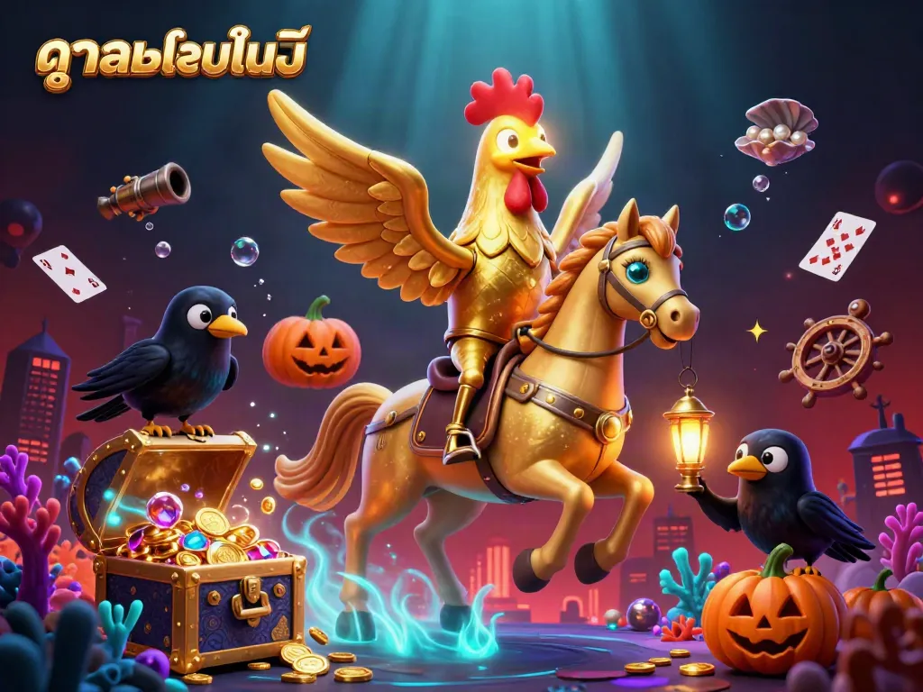 Watch live football streaming with high-quality visuals on ดูบอลออนไลน์ at a vibrant midnight casino scene.