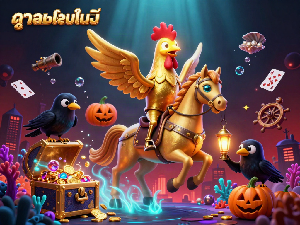 Watch live football streaming with high-quality visuals on ดูบอลออนไลน์ at a vibrant midnight casino scene.