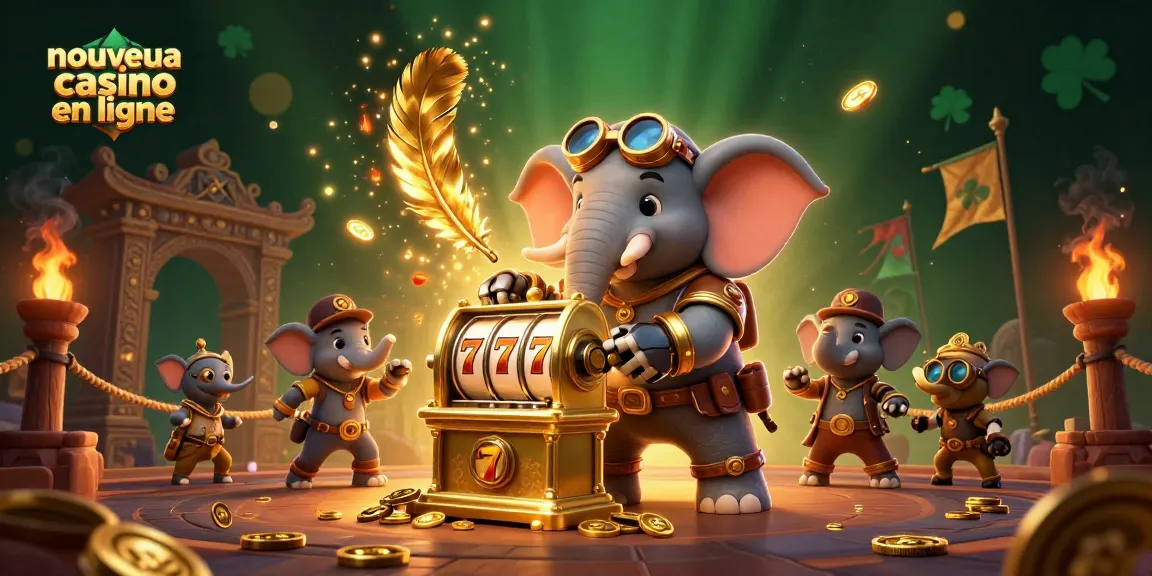 Découvrez le nouveau casino en ligne avec une machine à sous dorée et des personnages captivants