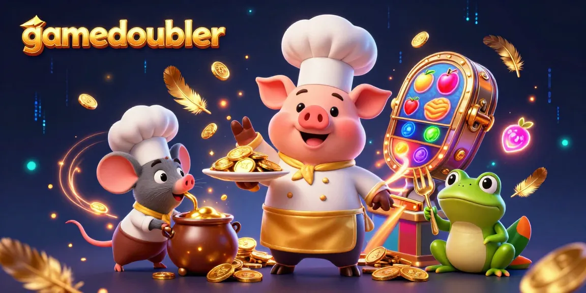 Experience thrilling moments at gamedoubler with a vibrant casino scene featuring engaging characters and dynamic gaming elements.