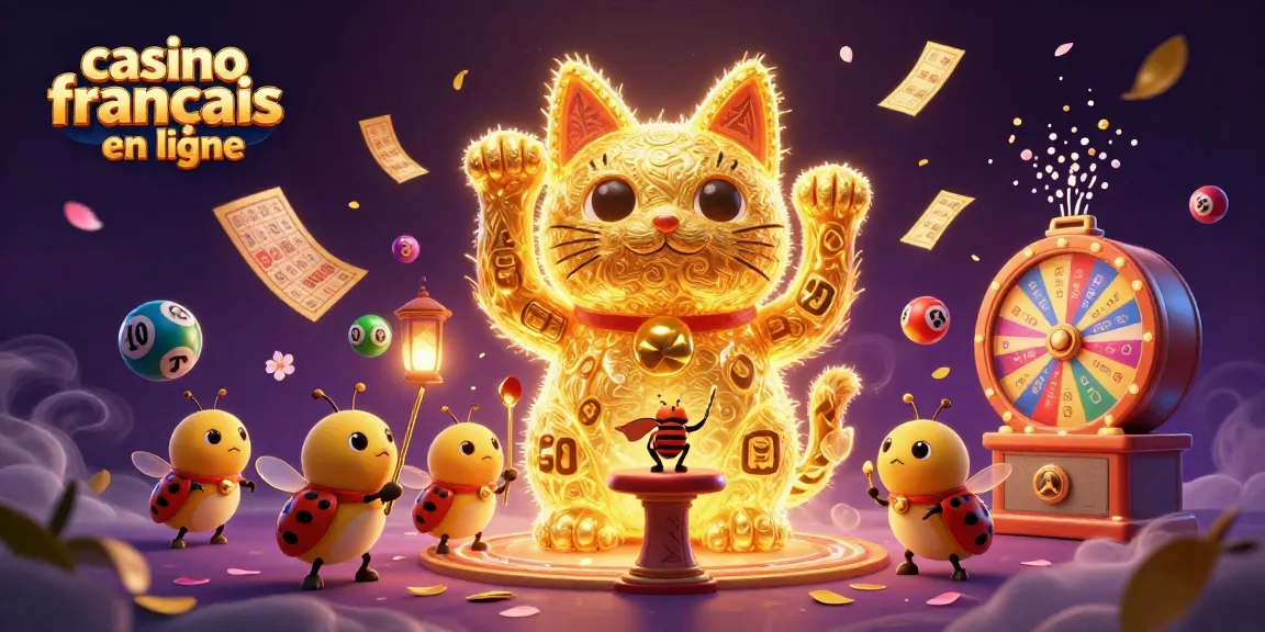 Jouez dans un casino français en ligne avec des symboles de jeu dynamiques et colorés.