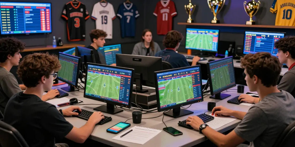 Newbet4d online betting scene with diverse users engaged in sports betting, showcasing vibrant screens and real-time statistics.